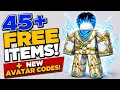 HURRY GET 45 FREE ITEMS IN ROBLOX NEW FREE AVATAR CODES HEADLESS 2026