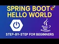 Spring Boot Hello World REST API Beginner Tutorial 2025 PranWithCode