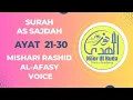Download Lagu Surah As Sajdah Ayat 21-30 by Shiekh Mishari Rashid Al-Afasy voice per page 15 liness