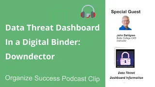 DataThreat Dashboard Digital Binder Podcast Clip Downdetector Problem and Outage Monitoring