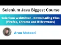 Selenium WebDriver - Downloading Files Firefox Chrome and IE