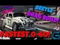 FASTEST 0-60 CAR VOLKSWAGEN BEETLE DRAG BUILD Need For Speed Heat car build