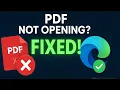 Fix PDF Files Not Opening in Microsoft Edge Easy Solution 2025 Guide