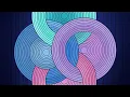 Super Color Intertwining Discs Squares In Abstract Art