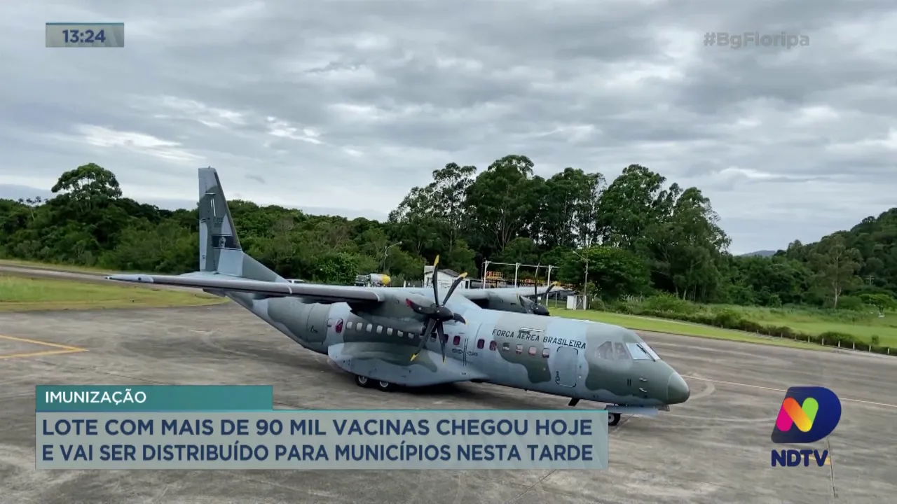 Imunização: lote com mais de 90 mil vacinas chegou nesta quarta