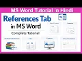 References Tab in MS Word Complete Tutorial with Practical Examples