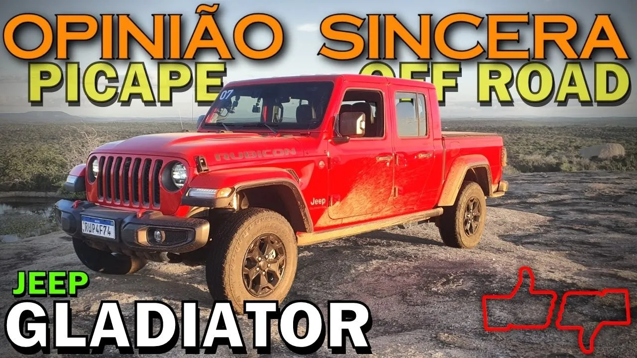 JEEP GLADIATOR: a INCRÍVEL picape Off Road com muito luxo e conforto! Detalhes, preço, teste prático