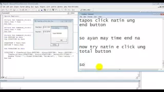 FLOTECH TUTORIAL VB6 0 Total Time Start Time End