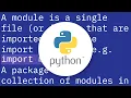What s the difference between a Python module and a Python package