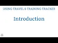 Using Travel Training Tracker - Introduction