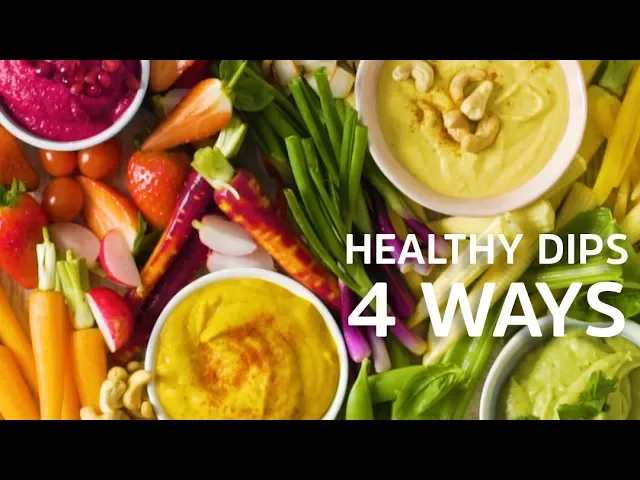 Healthy Dips 4 Ways