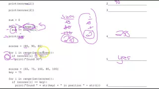Tracing Lists and Loops Worksheet 1