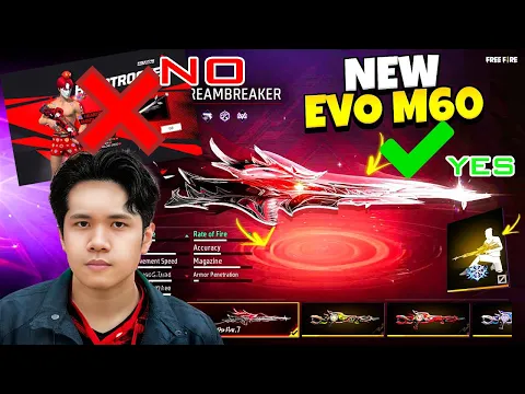 Video Thumbnail: FREE FIRE ខ្ពើមចាប់ស្គីនចោរ - ចាប់ M60 Evo អោយ K្តរ