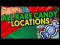 ALL RARE CANDY LOCATIONS ON POKEMON FIRE RED AND LEAF GREEN