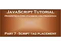 Where should the script tag be placed in html