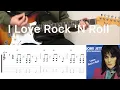 Download Lagu Joan Jett - I Love Rock 'N Roll (guitar cover with tabs \u0026 chords)