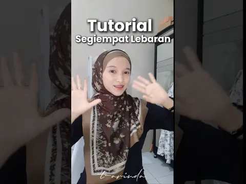 Tutorial Segiempat Malay Lebaran #shortvideo #tutorialhijab #hijab #hijablebaran