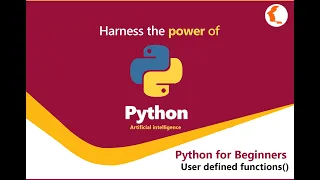 Python tutorial for Beginners Full Course User defined functions in Python Part 15