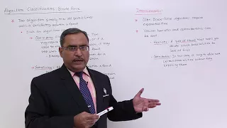 Algorithm Classification Brute Force