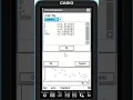 CAS Linear Regression and Transformation on Classpad