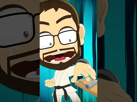 صرخ أبي الفخ اتغلق عليه، دمعت عيناه من الم يديه 🤣🤣🤣