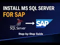 MS SQL Server Installation for SAP Step-by-Step Guide for SAP Basis