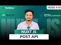 Nuxt POST API Mastery Complete Validation Error Handling Full Practical