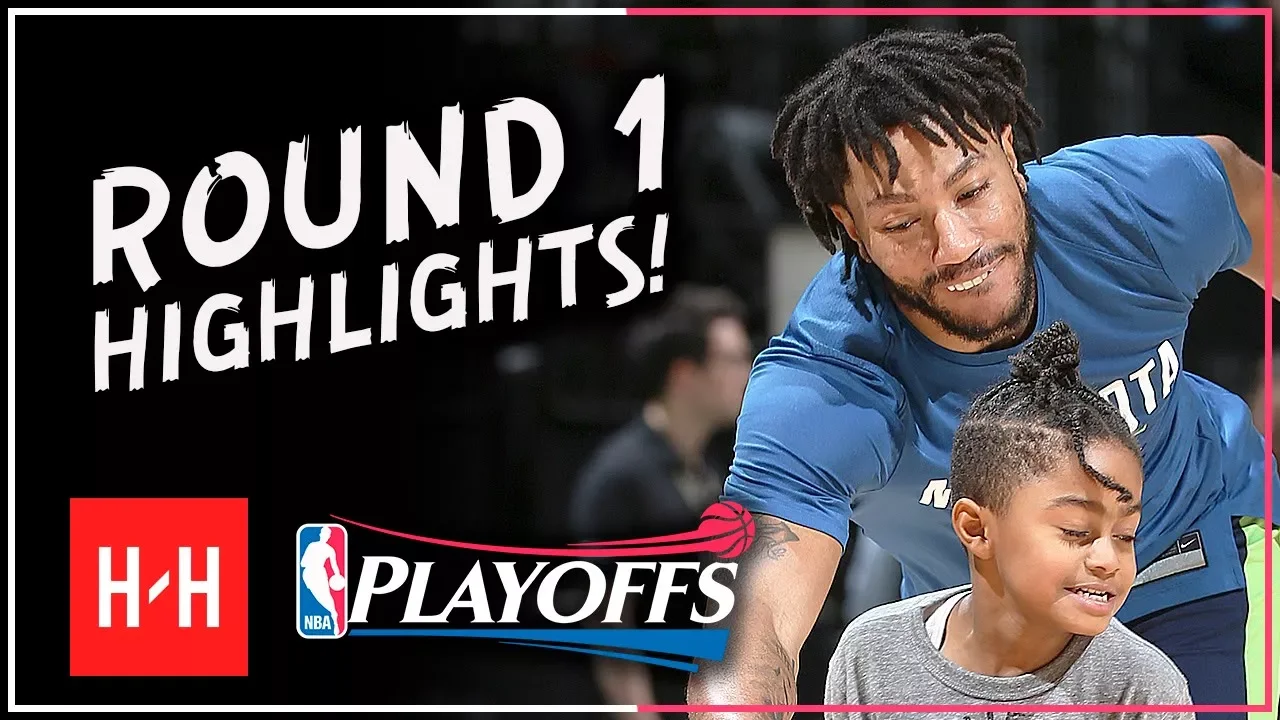 Derrick Rose VINTAGE Full ROUND 1 Highlights vs Houston Rockets | All GAMES - 2018 Playoffs