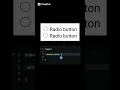 input radio button color change