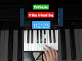 Download Lagu It was a good day tutorial on piano #shorts #piano #tutorial #itwasagoodday