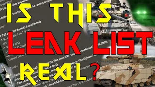 Is This Leak List Real - War Thunder Weekly News