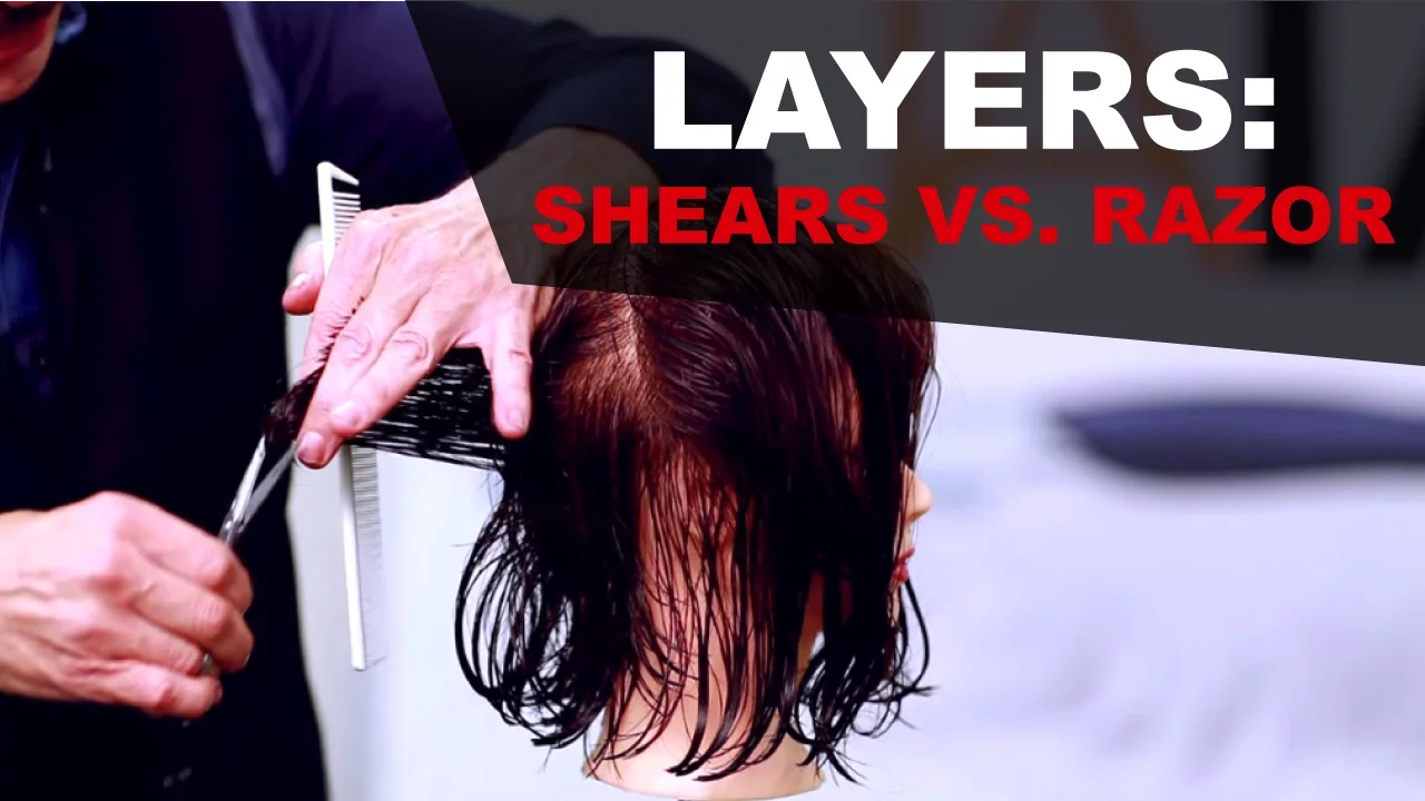 Creating Layers - Switch Blade Shears vs. Feather Razor