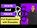State and Props in React JS React JS State and Props Explained with Examples