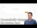 How to change the submit button text dynamically