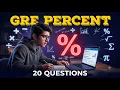 GRE Percent Questions 20 -Level Practice Problems Successive