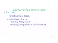 Java Beginners Tutorials for Loop Common Programming Errors