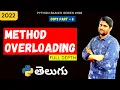 Method Overloading In Python oops concepts Python tutorials