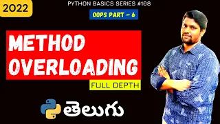 Method Overloading In Python oops concepts Python tutorials