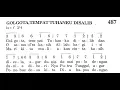 Download Lagu [Lirik] GOLGOTA, TEMPAT TUHANKU DISALIB - Puji Syukur No. 487 - Lagu Masa Prapaskah