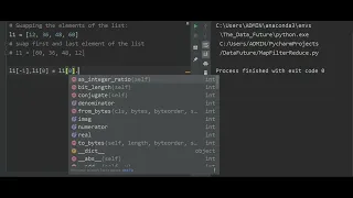 Python Program Swapping the elements of the List