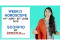 Scorpio Weekly Horoscope 19th - 25th June 2016 by GaneshaSpeaks com