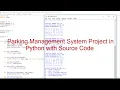 Parking Management System Project in Python with Source Code
