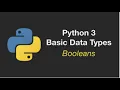 3 Booleans Datatype in Python