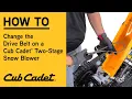 How to Change the Drive Belt on a Cub Cadet Two-Stage Snow Blower