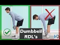 Dumbbell Romanian Deadlift RDL TECHNIQUE for Beginners