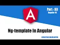 Ng template in angular Angular ng template example Ng template Angular Angular Tutorial