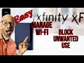 how to block unwanted wifi use with xfinity app