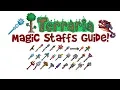 Terraria Magic Weapons Guide ALL Crafting List Stats Best Mage Class Weapons