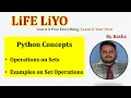 Operations on Sets Set Operations in Python