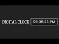Digital Clock Using HTML CSS And JAVASCRIPT Rizowan Ahmed Safi